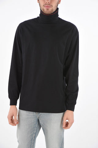 Long-sleeved Turtleneck T-Shirt with Cuffs