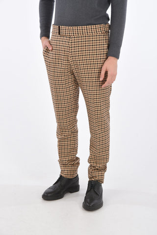 pantalone gun club check a vita regolare