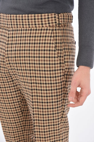 pantalone gun club check a vita regolare