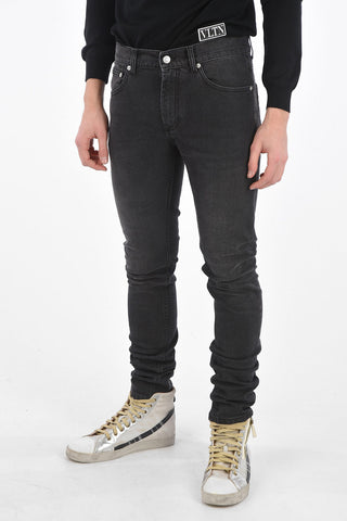 15cm Mid-rise waist slim fit jeans