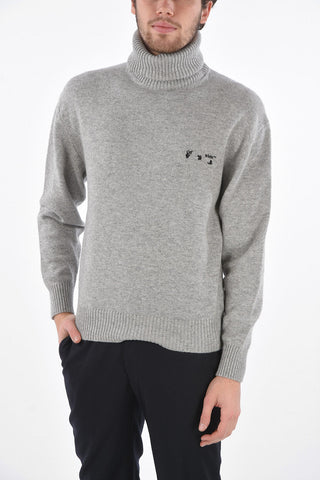maglia a collo alto in cashmere