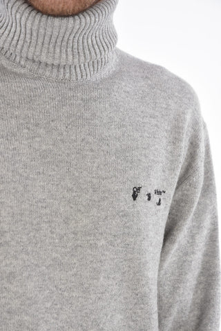 maglia a collo alto in cashmere