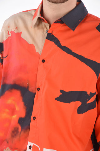 DARIO ARGENTO X MSGM Printed Cotton Shirt