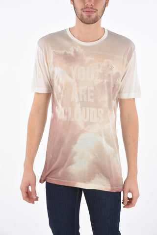 Printed oversized top