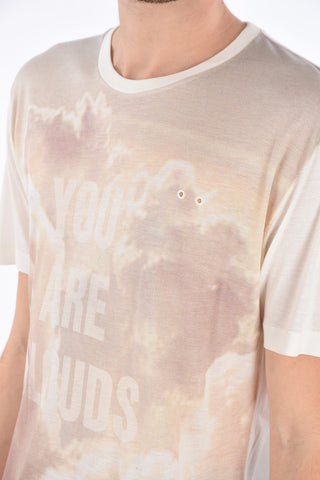 Printed oversized top