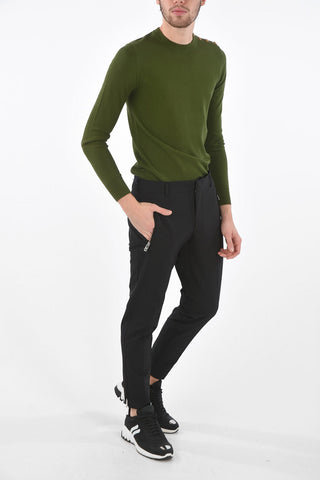 4 Pocket Pants with Ankle Zips
