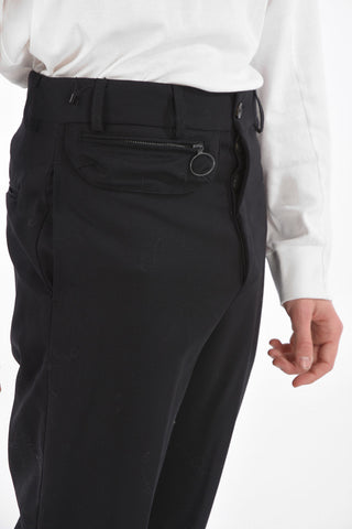virgin wool belt loops trousers