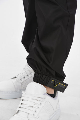 RE-NYLON Pants with Ankle Logo Velcro Closure