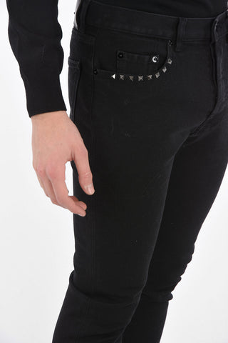 ROCKSTUD UNTITLED 06  16.5cm stretch denim jeans