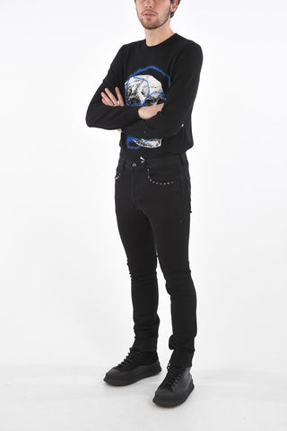 ROCKSTUD UNTITLED 06  16.5cm stretch denim jeans