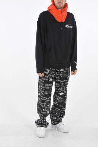 Kangaroo Pocket Hoodie with Nylon Hood