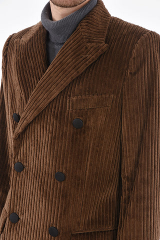velvet double breasted Chesterfield coat