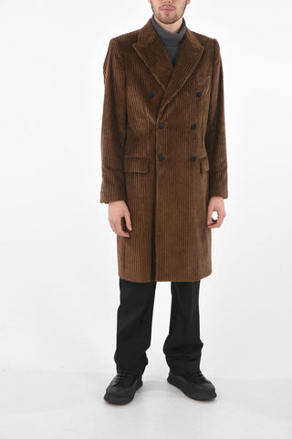 velvet double breasted Chesterfield coat