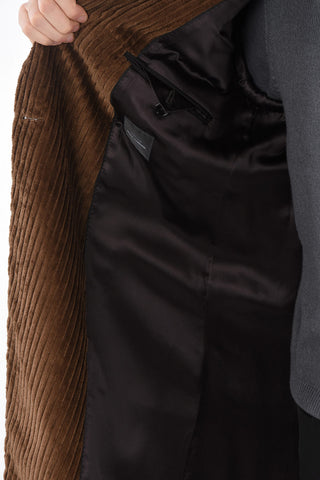 velvet double breasted Chesterfield coat