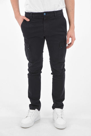 pantalone cargo COMBAT in cotone stretch