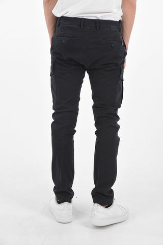 pantalone cargo COMBAT in cotone stretch