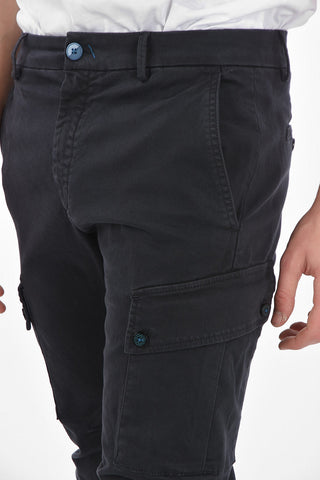pantalone cargo COMBAT in cotone stretch