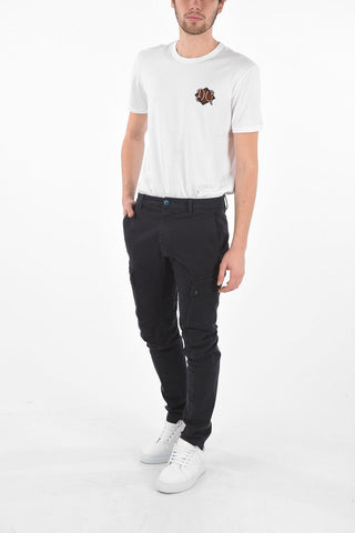pantalone cargo COMBAT in cotone stretch