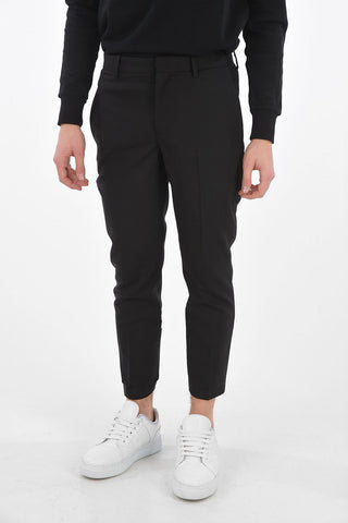 SLIM FIT Pants with Ankle Applications