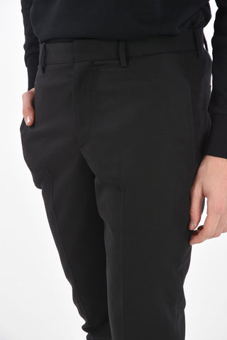 SLIM FIT Pants with Ankle Applications