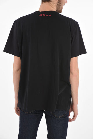 DEAN CREW Printed Crew Neck T-Shirt