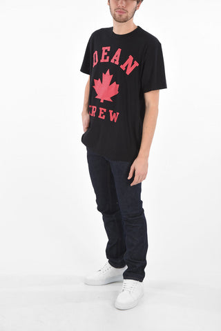 DEAN CREW Printed Crew Neck T-Shirt