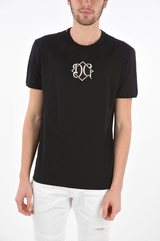 Embroidered Logo Crew Neck T-Shirt