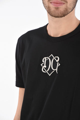Embroidered Logo Crew Neck T-Shirt