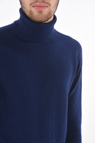 Virgin wool and cashmere turtleneck sweater