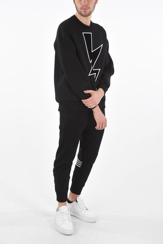 Sweatshirt THUNDERBOLT with Embroidery and Application