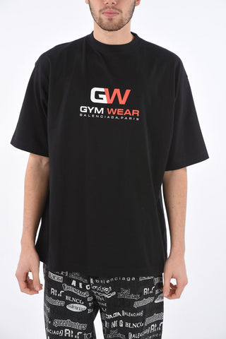 Crew Neck GYM WEAR LARGE FIT Cotton T-Shirt