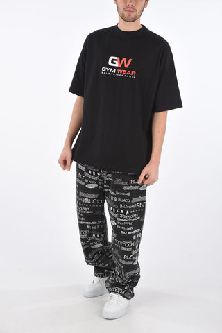 Crew Neck GYM WEAR LARGE FIT Cotton T-Shirt
