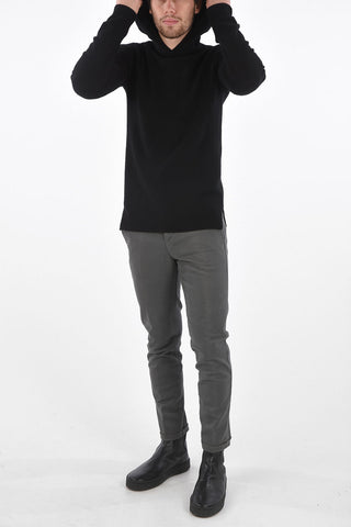 cashmere and wool sweater with hood