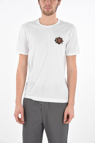 Embroidered Logo Crew Neck T-Shirt