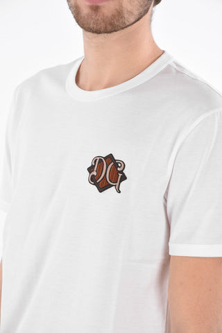 Embroidered Logo Crew Neck T-Shirt