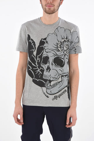 skull printed crew-neck t-shirt