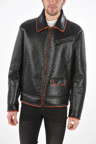 ecoleather full zip outerwear jacket