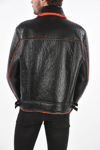 ecoleather full zip outerwear jacket
