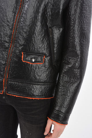 ecoleather full zip outerwear jacket