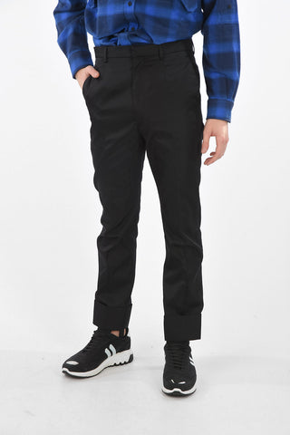 Nylon Stirrup Pants with Contrast Logo
