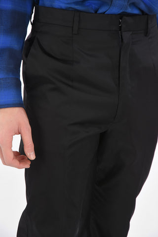 Nylon Stirrup Pants with Contrast Logo