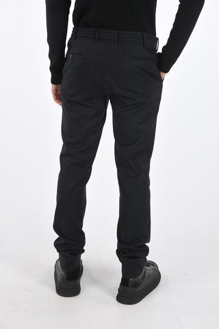 slim fit belt loops trousers