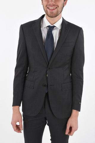 2 Buttons Suit with Notch Lapel