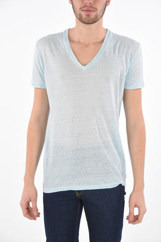 flax v-neck t-shirt