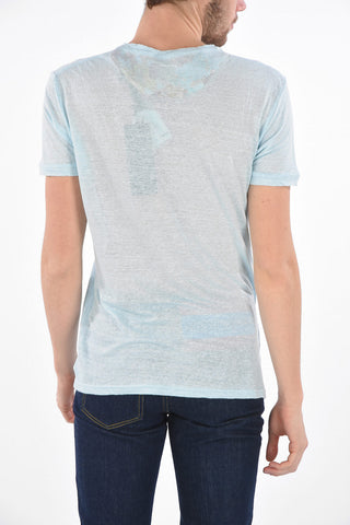 flax v-neck t-shirt