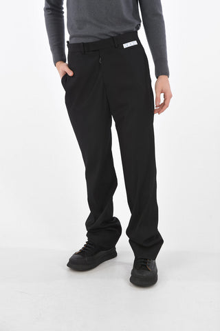 wool blend belt loops trousers