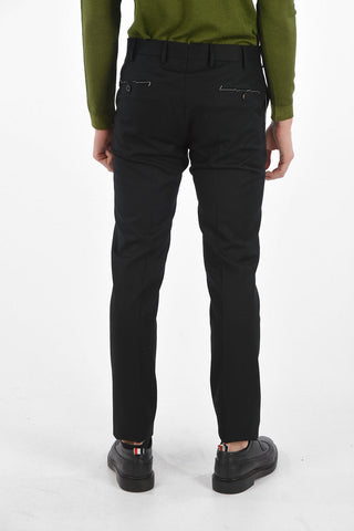 Stretchy Virgin Wool-blend Straight-leg Pants