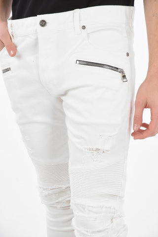 Multipocket SLIM FIT BIKER Denims with Belt Loops