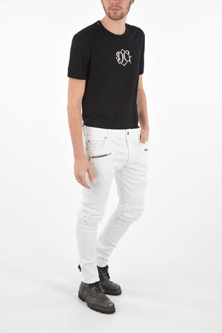Multipocket SLIM FIT BIKER Denims with Belt Loops