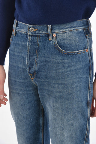 20cm Mid-rise waist straight fit jeans